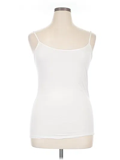Pre-owned Pro-fit Tank Top White Strapless Neckline Tops