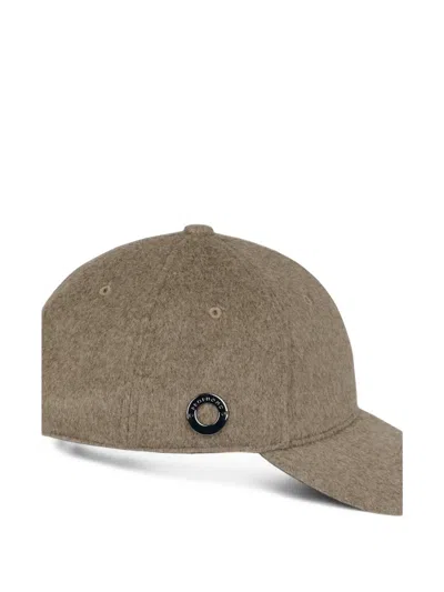 Profuomo Felted Wool Baseball Cap In Green