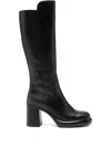 Progetto 90mm Block-heel Boots In Black