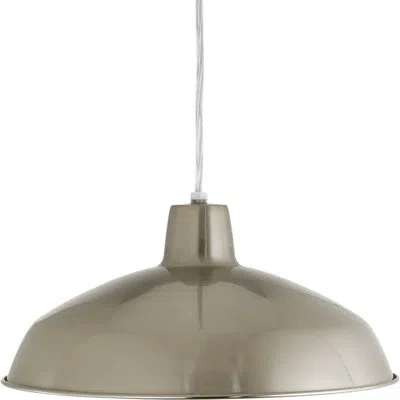 Progress Lighting 1 - Light Single Cone Pendant In Brushed Nickel