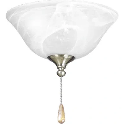 Progress Lighting 2 - Light Universal Ceiling Fan Bowl Light Kit In Brushed Nickel,white