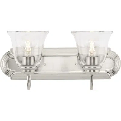 Progress Lighting 2-light Transitional Vanity Light In Silver
