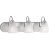 Progress Lighting 3 Light Bath Vanity Light In Polished Chrome
