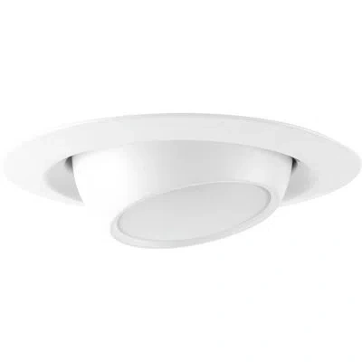Progress Lighting 4" Recessed Trim In Satin White