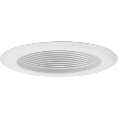 Progress Lighting 5 Recessed Step Baffle Trim For P851-icat, White Finish