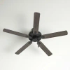 Progress Lighting 52'' 5 - Blade Standard Ceiling Fan With Pull Chain In Matte Black