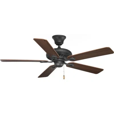 Progress Lighting 52" Airpro Signature Standard Ceiling Fan With Wall Control In Forged Black