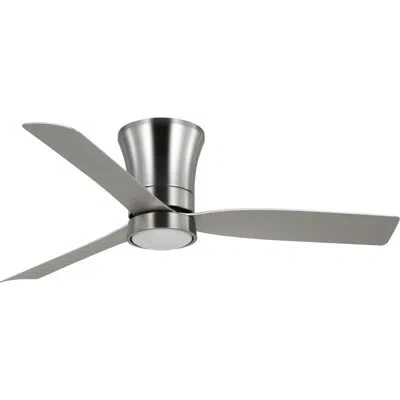 Progress Lighting 52-in Three-blade Modern Ceiling Fan In Silver