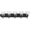 Progress Lighting 5-light Transitional Vanity Light In Black