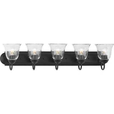 Progress Lighting 5-light Transitional Vanity Light In Black
