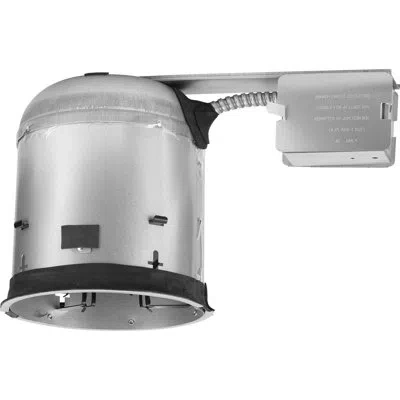 Progress Lighting 6" Steel Recessed Remodel Housing For 6" Trim In Silver