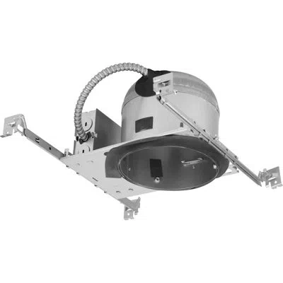 Progress Lighting 6" Steel Recessed Shallow Remodel Housing For 6" Trim In Unfinished