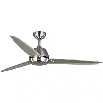 Progress Lighting 60" Oriole 3 - Blade Led Standard Ceiling Fan With Pull Chain And Light Kit Included In Brushed Nickel