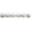 Progress Lighting 6-light Transitional Vanity Light In Silver