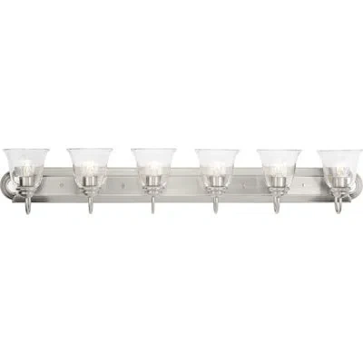 Progress Lighting 6-light Transitional Vanity Light In Silver