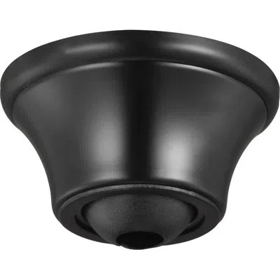 Progress Lighting Accessory Ceiling Fan Canopy In Matte Black