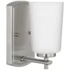 Progress Lighting Adley 1-light Etched Opal Glass Vanity Light