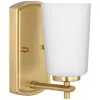 Progress Lighting Adley 1-light Etched Opal Glass Vanity Light