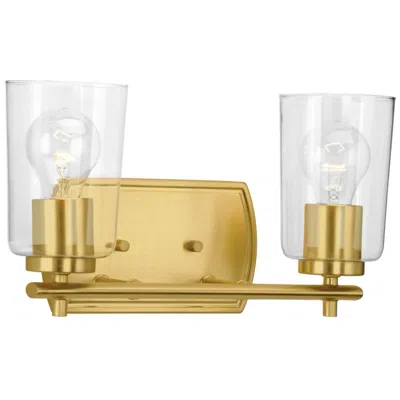 Progress Lighting Adley 2-light Clear Glass New Traditional Vanity Light