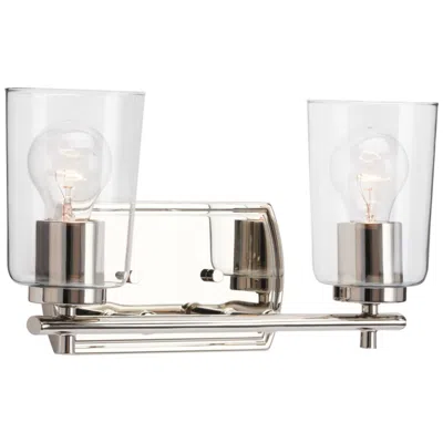 Progress Lighting Adley 2-light Clear Glass New Traditional Vanity Light