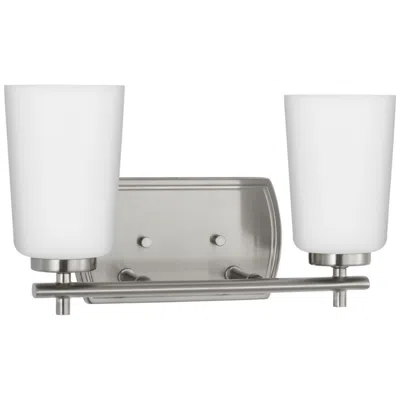 Progress Lighting Adley 2-light Etched Opal Glass Vanity Light