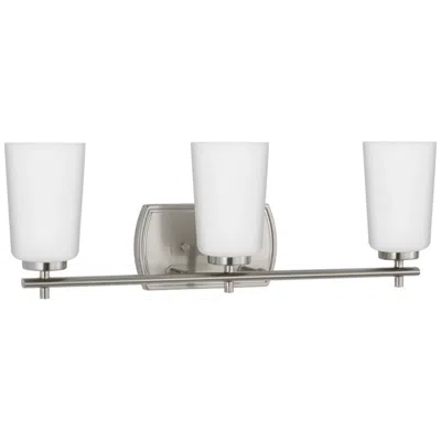 Progress Lighting Adley 3-light Etched Opal Glass Vanity Light