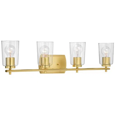 Progress Lighting Adley 4-light Clear Glass New Traditional Vanity Light