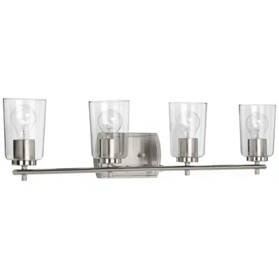 Progress Lighting Adley 4-light Clear Glass New Traditional Vanity Light