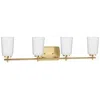 Progress Lighting Adley 4-light Etched Opal Glass Vanity Light