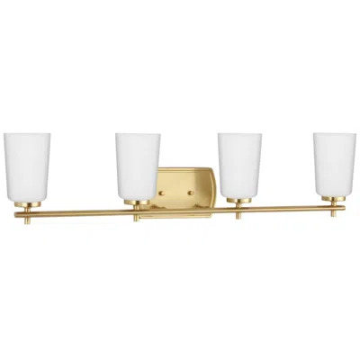 Progress Lighting Adley 4-light Etched Opal Glass Vanity Light