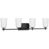 Progress Lighting Adley 4-light Etched Opal Glass Vanity Light