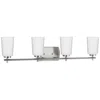 Progress Lighting Adley 4-light Etched Opal Glass Vanity Light