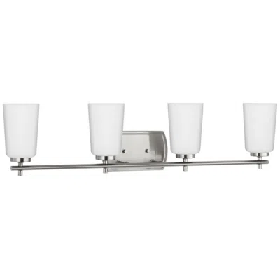 Progress Lighting Adley 4-light Etched Opal Glass Vanity Light