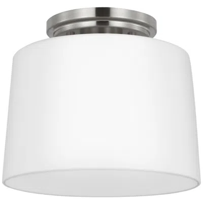 Progress Lighting Adley Collection One-light Etched Opal Glass Flush Mount Light