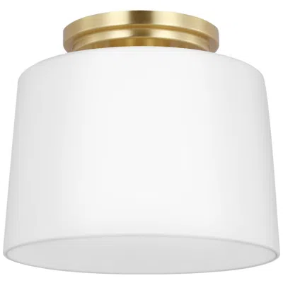 Progress Lighting Adley Collection One-light Etched Opal Glass Flush Mount Light