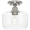 Progress Lighting Aiken Collection One-light Clear Glass Flush Mount Light