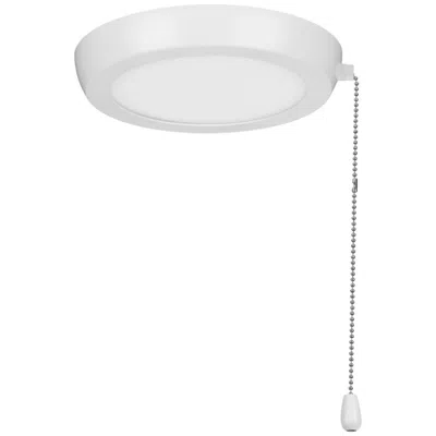 Progress Lighting Airpro 7" 1-light Integrated Led Edgelit Ceiling Fan Light Kit In White