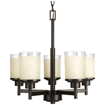 Progress Lighting Alexa Collection Five-light With Clear Edge Glass Chandelier Light