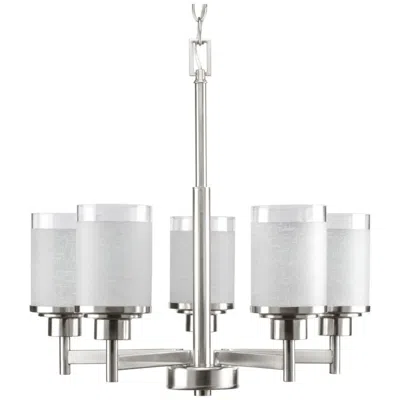 Progress Lighting Alexa Collection Five-light With Clear Edge Glass Chandelier Light