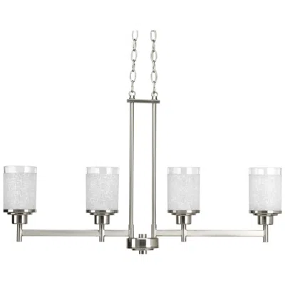 Progress Lighting Alexa Collection Four-light Linear Chandelier