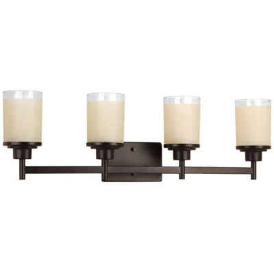 Progress Lighting Alexa Four-light Antique Bronze Bath Light
