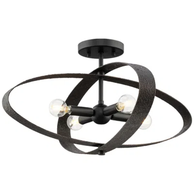 Progress Lighting Allegheny Collection Four-light 24" Semi-flush Mount Light