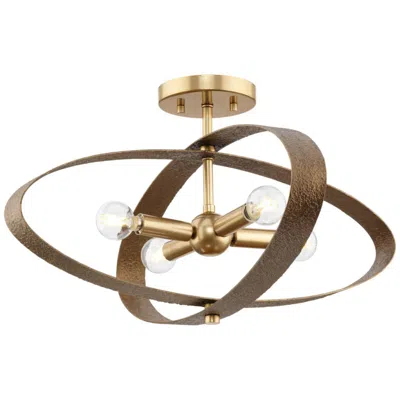Progress Lighting Allegheny Collection Four-light 24" Semi-flush Mount Light