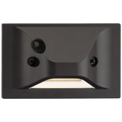 Progress Lighting Antique Bronze Integrated Led Wall Or Step Light With Photocell