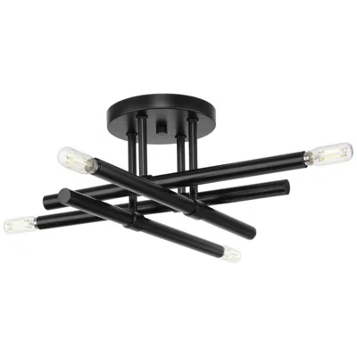 Progress Lighting Arya Collection Four-light 20" Semi-flush Mount Light