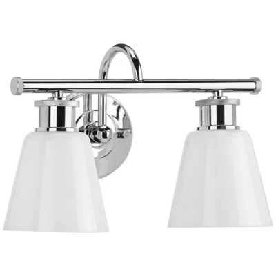 Progress Lighting Ashford 2-light Opal Glass Farmhouse Vanity Wall Light