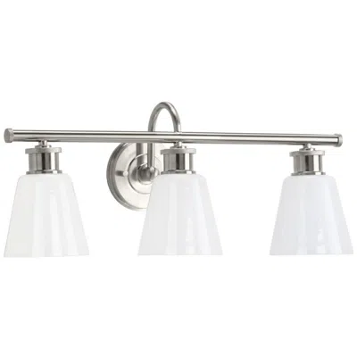 Progress Lighting Ashford 3-light Opal Glass Farmhouse Vanity Wall Light