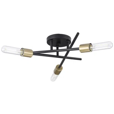 Progress Lighting Astra Collection Three-light 18" Semi-flush Mount Light