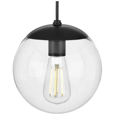 Progress Lighting Atwell Collection 8-inch Clear Glass Globe Small Hanging Pendant Light