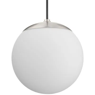 Progress Lighting Atwell Collection Opal Glass Globe Small Hanging Pendant Light